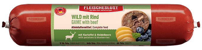 Futterbox Wild mit Rind (6x800g) Alleinfutter