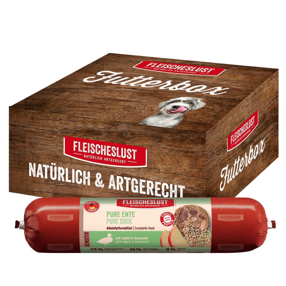 Futterbox Pure Ente sensitiv (6x800g) Alleinfutter
