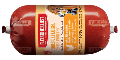 Feines Geflügel mit Süßkartoffel, Heidelbeere & Kamille