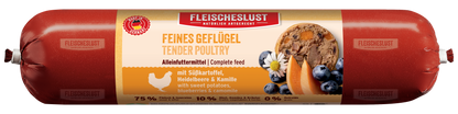 Feines Geflügel mit Süßkartoffel, Heidelbeere & Kamille
