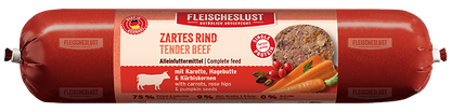Zartes Rind mit Karotte, Hagebutte & Kürbiskernen