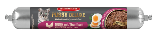 Pussy Deluxe Rabbit, Duck & Fresh Salmon with Chia Seeds