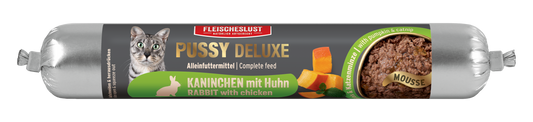 Pussy Deluxe Rabbit, Duck & Fresh Salmon with Chia Seeds