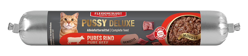 Pussy Deluxe Rabbit, Duck & Fresh Salmon with Chia Seeds